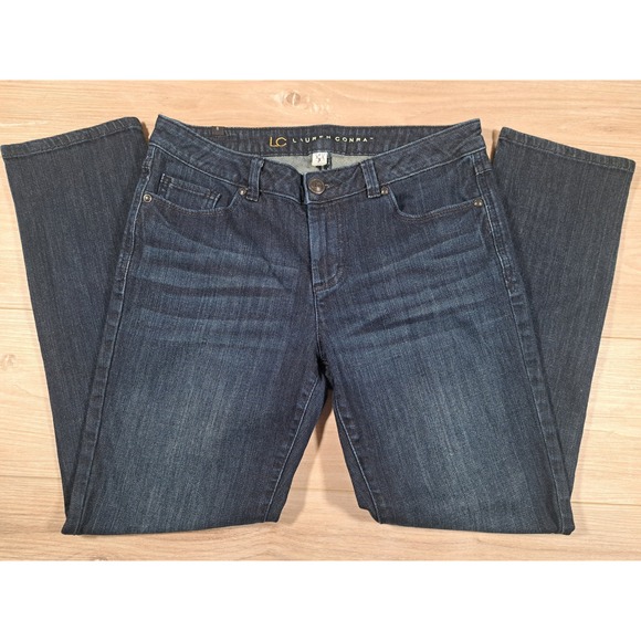 LC Lauren Conrad Denim - LC Lauren Conrad Womens Dark Wash Straight Leg Denim Jeans Size 8 Indigo